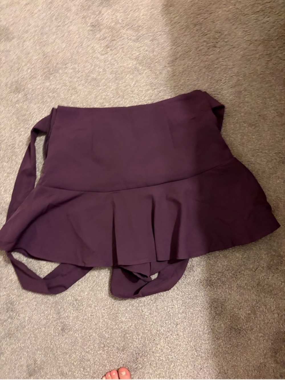 Zara Plum Peplum Skort